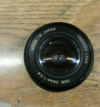 Yashica Vintage Dsb 28mm F/2.  8 Camera Lens 1:2.  8