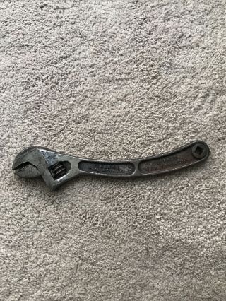 Vintage Bergman Tool Mfg.  Co.  10” Queen City Adjustable Wrench.