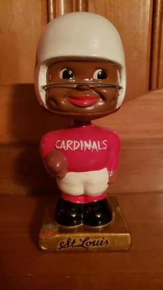 Black Face St Louis Cardinal Vintage Bobbing Head/bobble Head/nodder Gem