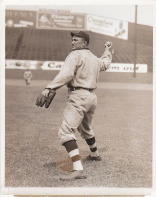 Ty Cobb Vintage Silver Gelatin 7x9 Photo Stamped On Back With Missing Caption