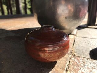 Mid Century Vintage Studio Art Pottery Mini 2 1/2” Pot Weed Vase