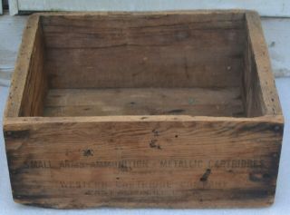 Antique Western Cartridge Co.  Wood Box Crate 22 Long Rifle Empty