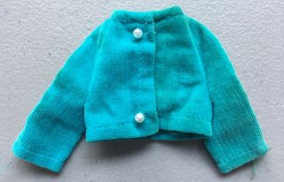Vintage Barbie Skipper Triple Treat 1748 - Turquoise Velvet Jacket