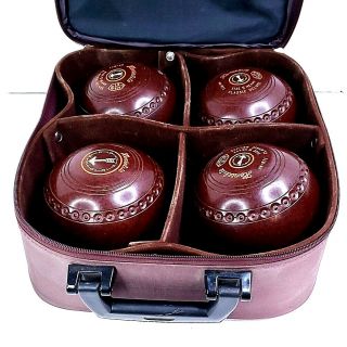 Henselite Classic Deluxe Lawn Bowls/ Bocce Balls Size 5 Heavy