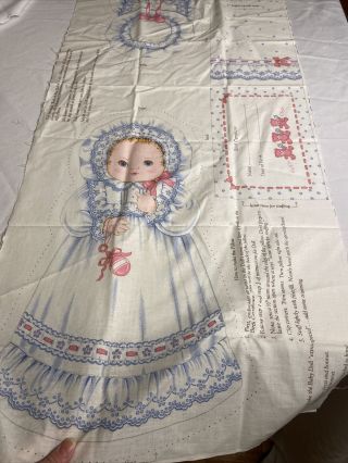 Vintage Rock A Bye Baby Fabric Doll Pattern Cut Sew Stuff Craft