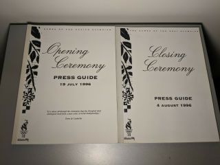 1996 Atlanta Summer Olympics Press Guides Opening Closing Ceremony Tv Media
