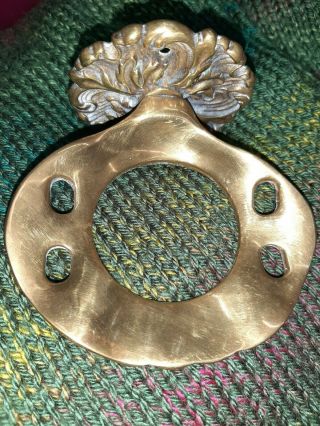 Vintage Mid Century Brass Toothbrush & Cup Holder Solid Brass
