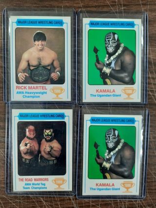 Major League Wrestling Card 1985 Kamala Rick Martel Road Warriors