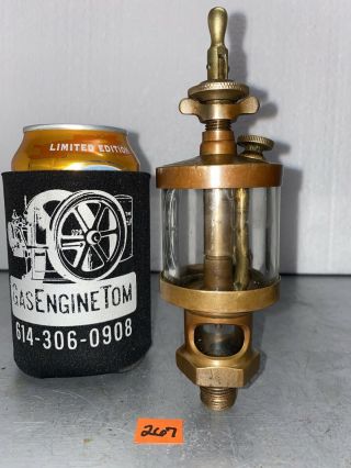 American Lubricator Co.  2 Brass Oiler Hit Miss Gas Engine Vintage Antique Steam