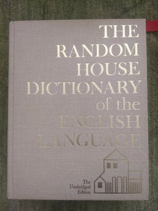Vintage 1966 Random House Dictionary Of The English Language Unabridged 1st Ed