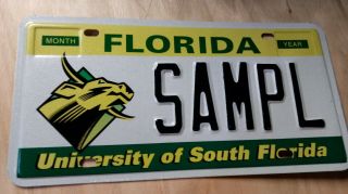 Florida,  Sample,  Car,  Tags,  License Plates,  University Of South Florida