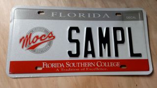 Florida,  Sample,  Car,  Tags,  License Plates,  Florida Southern College