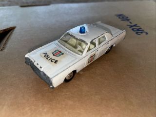 Vintage 1960’s Lesney Matchbox - No 55 Or 73 Mercury Police Car Blue Light