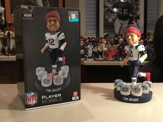Tom Brady England Patriots 6x Bowl Champion Bobblehead