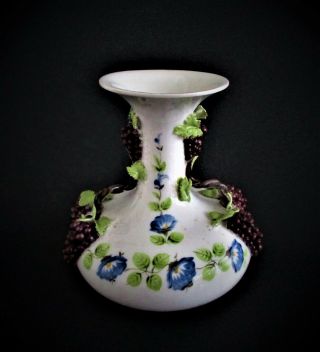 Antique Paris Porcelain Vase Signed Jacob Petit French 19th Century