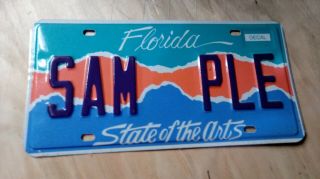 Florida,  Sample,  Car,  Tags,  License Plates,  State Of The Arts