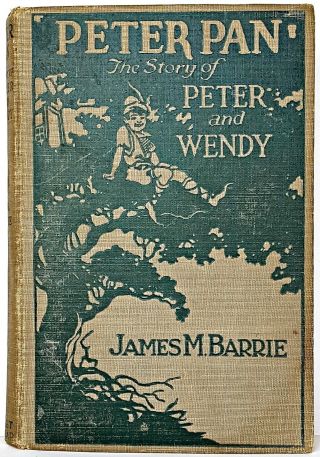 1924 Peter Pan And Wendy Antique First Ed Childrens J M Barrie Vtg Disney C 1911