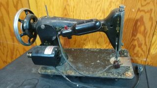 Vintage 1910 Singer 31 Heavy - duty Sewing Machine Parts Repair Restoration 3