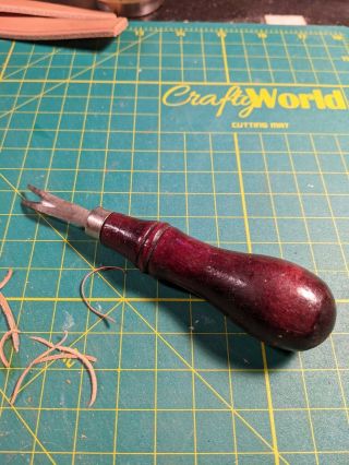 Vintage C.  S.  Osborne Leather Edger Tool - Size 4 2