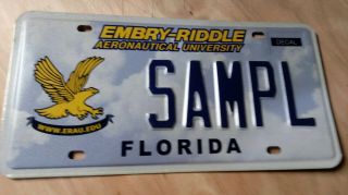Florida,  Sample,  Car,  Tags,  License Plates,  Embry - Riddle Aeronautical University
