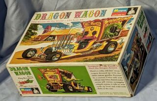 Vintage 1969 Dragon Wagon Model Kit Car Tom Daniels Monogram Pc228 - 200 00228 - 010