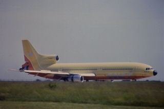 35mm Colour Slide Of Court Line L - 1011 Tristar G - Baaa In 1973
