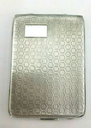 Solid Silver Art Deco Matchbook Vesta Case Bravington 