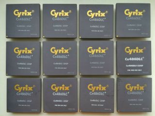 Cyrix Cx486dlc,  Cx486dlc - 33gp,  Vintage Cpu,  Gold,  Top