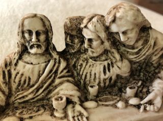 The Last Supper Vintage Jesus And His Apostles Shelf Figurine 14” Faith