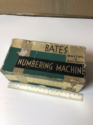 Vintage Bates Numbering Machine Stamp Wheel Style - E Wheels - 6