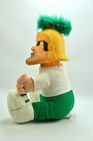 Vintage Michigan State Spartans Singing MSU Fight Song Sparty Doll 3