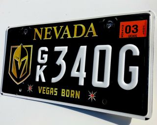 Nevada License Plate Vegas Born The Vegas Golden Knights