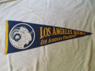 1950s Los Angeles Rams Full Size Pennant.