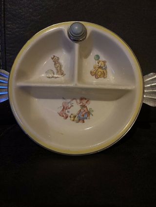 Vintage Baby Feeding Dish.  7 - 11 - 1944.  Patented