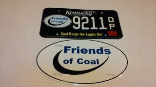 License Plate Kentucky Friends Of Coal Plus Friends Of Coal Coal Miner