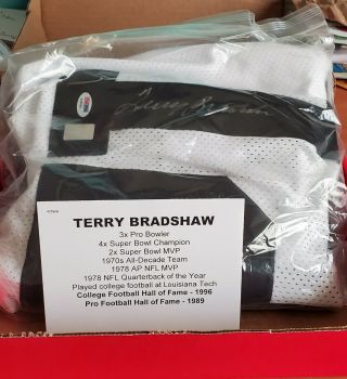 Terry Bradshaw Autographed Pittsburgh Steelers Jersey,  Psa/dna Authenticated