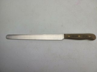Vintage Chicago Cutlery Rb10s 10 " Slicing Knife Classic Wood Handle