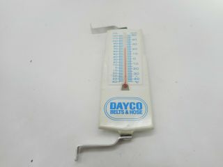 Vintage Dayco Belts & Hoses Car Auto Gas Station Metal Advertising Thermometer