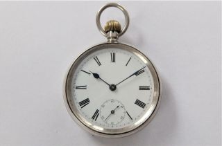 1908 Silver Cased Swiss Lever Pocket Watch