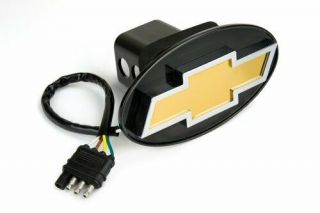Reese Towpower 86062 Licensed Led Hitch Light Cover With Chevy Bow Tie Logo,  Chro