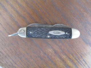 Vintage Case Xx Pocket Knife Blade Leather Punch Opener Screwdriver 640045r 1940