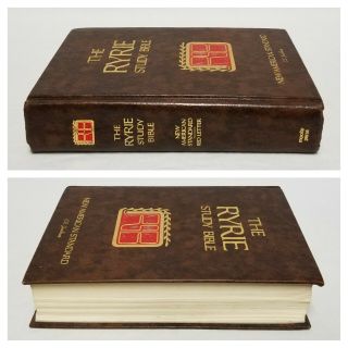 Vintage 1978 Ryrie Study Bible American Standard Moody Press Red Letter Maps 3