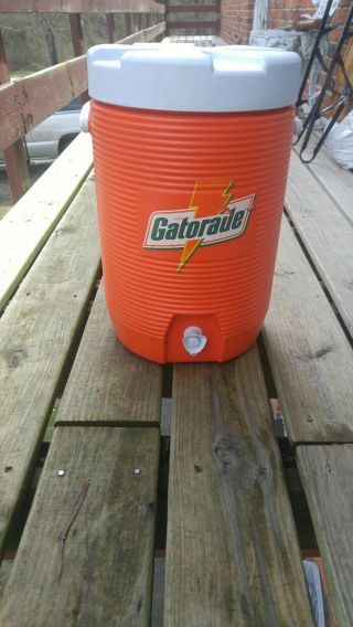 Vintage Gatorade Orange Rubbermaid Sports Cooler/water Jug/3 Gallon