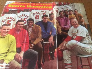 Sports Illustrated World Champion St.  Louis Cardinals Oct.  7 1968 - Signed By 8