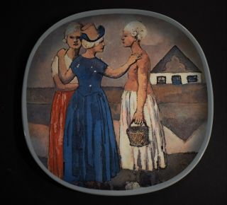 Vintage 1973 Pablo Picasso - Three Dutch Women 1905 (collectible Plate)
