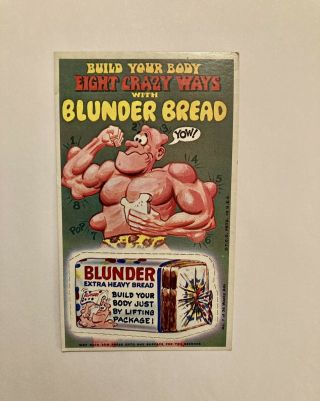 1969 Vintage Wacky Packages Ads 7 Of 36 Blunder Bread