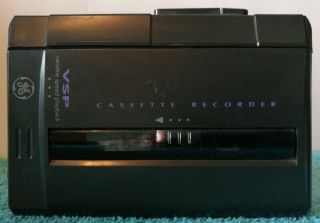 Vintage Ge Vsp Portable Cassette Recorder Player 3 - 5363a