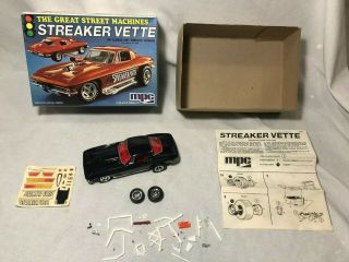 Vintage Mpc 1967 Corvette Streaker Vette 1/25 Model Kit Built