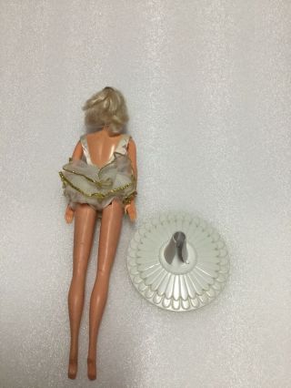 Vintage Ballerina Barbie Doll 1976 With Stand 3