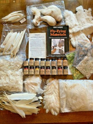 Vintage Fly Tying Materials Dyed Feathers